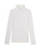 Dolcevita donna in cotone leggero bianco Lait