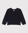 Cardigan in cotone bambina blu SMOKING