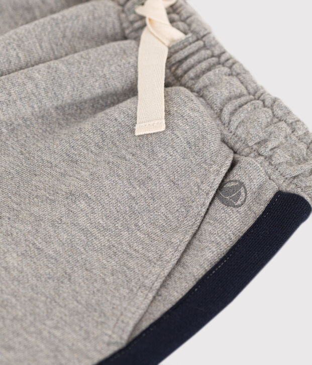 Shorts in cotone bambino grigio