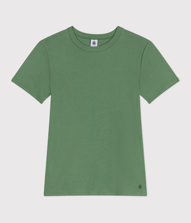 T-shirt L'Iconique in cotone tinta unita donna verde