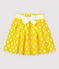 Gonna in lino bambina giallo SHINE/bianco MARSHMALLOW