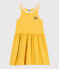 Abito smanicato in cotone bambina giallo NECTAR/ AVALANCHE