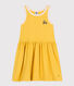 Abito smanicato in cotone bambina