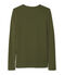 T-shirt donna a maniche lunghe verde CROCODILE