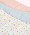 Confezione da 3 mutandine con mini stelle bambina in cotone biologico variante 1