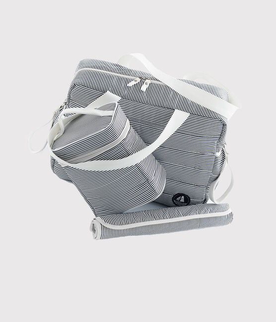 Set composto da 1 borsa fasciatoio, 1 borsa isotermica e 1 materassino fasciatoio in nylon. bianco LOT