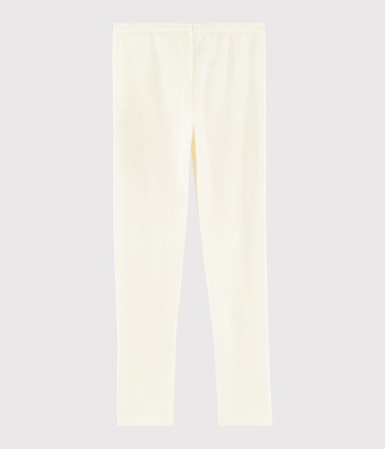 Leggings bambino tinta unita in lana e cotone grigio ECRU