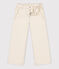 Pantaloni flare in denim bambina ecru AVALANCHE