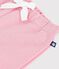 Joggers in cotone tinta unita neonato rosa