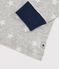 Pigiama bambino fantasia a stelle in cotone grigio BELUGA/bianco MARSHMALLOW