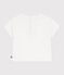 T-shirt a maniche corte in cotone con motivo gabbiano neonato bianco MARSHMALLOW