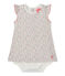 Body-abito bebé bambina stampato bianco MARSHMALLOW/blu BRUT/ MULTICO
