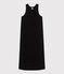 Abito canotta lungo in cotone donna nero BLACK