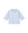 Giacca bebé unisex imbottita reversibile a millerighe - Vecchia collezione blu FRAICHEUR/bianco ECUME
