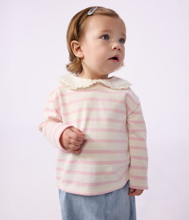 Marini&egrave;re con colletto in cotone neonato