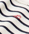 Canotta bambina beige COQUILLE/blu SMOKING