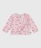 Cardigan in cotone con stampa a fiori neonato rosa JOLI/bianco MULTICO