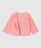 Cardigan in lana e cotone bebè. rosa CHARME