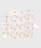 Pigiama snugfit bambina fantasia Parigi in cotone biologico bianco MARSHMALLOW/bianco MULTICO