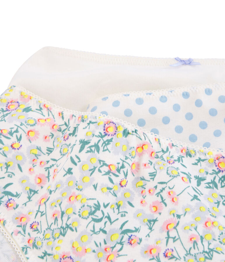 Trio shorty bambina multicolore