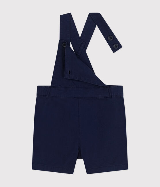 Salopette corta in serge bebè blu MEDIEVAL