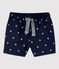 Shorts da mare per bebè in materiale eco-sostenibile blu SMOKING/bianco MARSHMALLOW