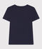 T-shirt L'ICONIQUE girocollo in cotone donna blu SMOKING