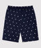 Shorts da mare riciclati con stampa bambino blu SMOKING/bianco MARSHMALLOW