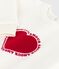 Felpa in cotone con motivo a cuore neonata ecru MILK