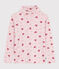 Dolcevita in cotone con stampa bambina rosa JOLI/bianco MULTICO