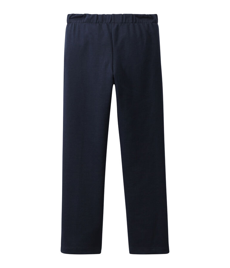 Pantalone a ponte bambina blu