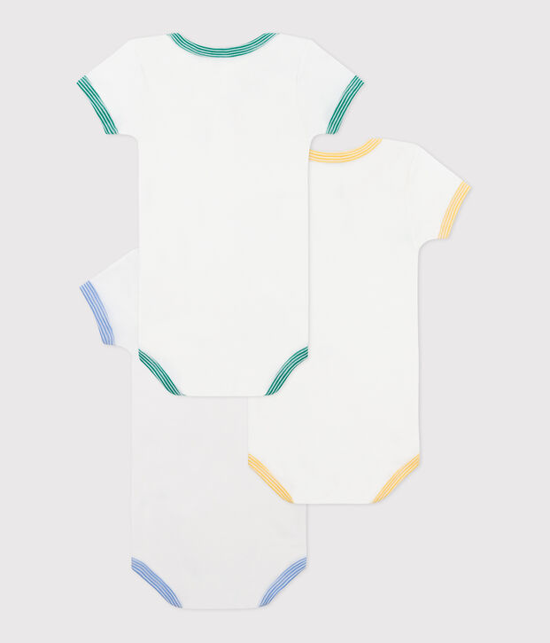 Set da 3 body a maniche corte in cotone con animali neonato multicolore