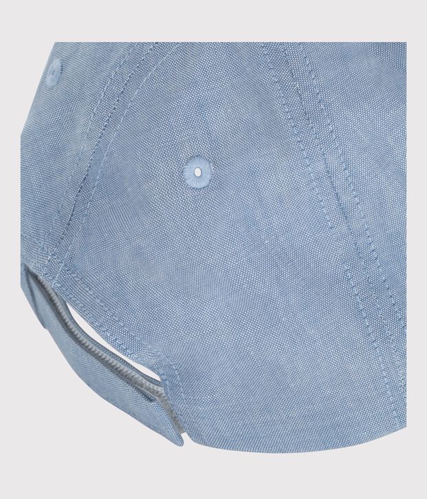 Berretto Petit Bateau in denim chiaro bambino blu