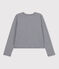 Cardigan in cotone spesso con bottoni automatici, da Donna blu SMOKING/bianco MARSHMALLOW