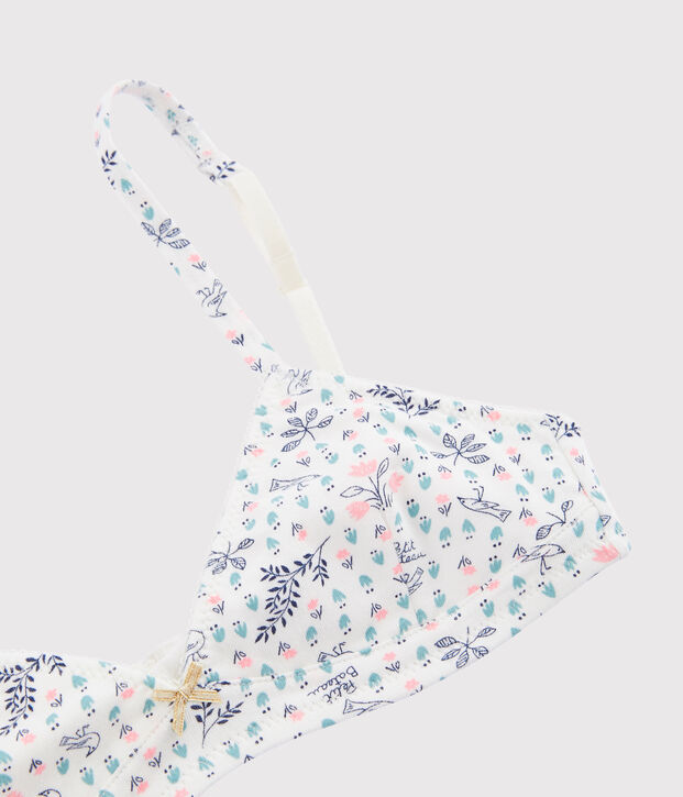 Reggiseno imbottito ragazza bianco/multicolore