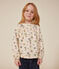 Blusa a maniche lunghe in tubique bambina bianco AVALANCHE/ MULTICO