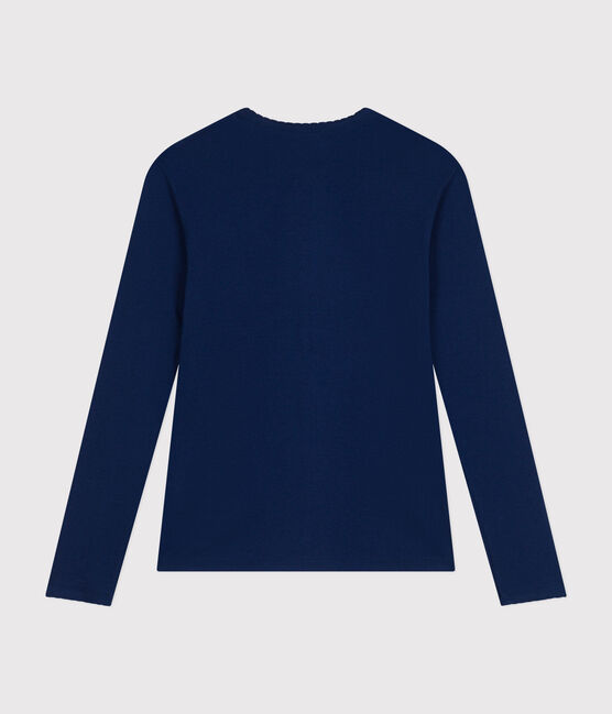 T-shirt L'ICONIQUE cocotte in cotone Donna blu MEDIEVAL