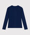 T-shirt L'ICONIQUE cocotte in cotone Donna blu MEDIEVAL