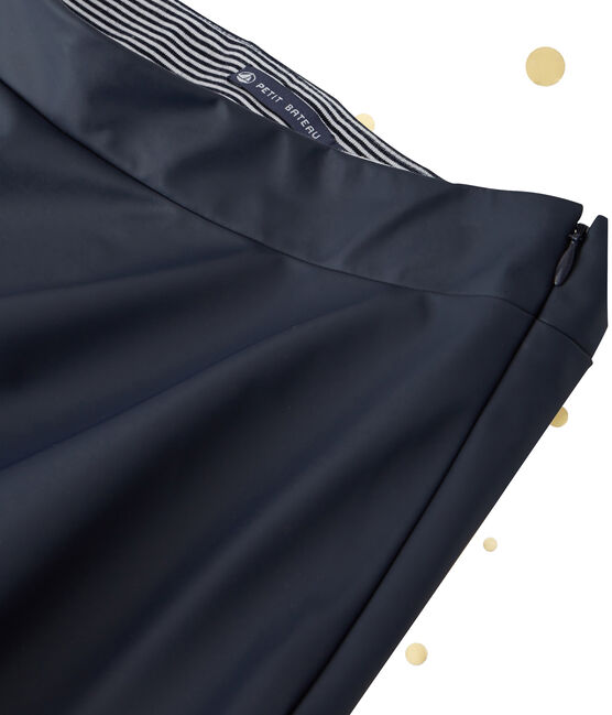 Gonna lunga donna. Petit bateau x Marie-Agnès Gillot blu SMOKING