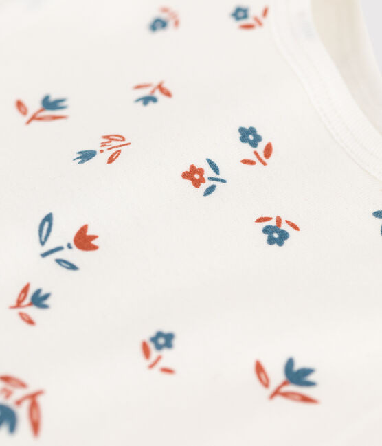 Bavaglino di cotone con stampa per neonati bianco MARSHMALLOW/bianco MULTICO