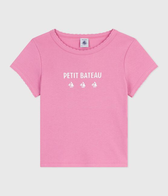 T-shirt a maniche corte con stampa bambina BOUDOIR