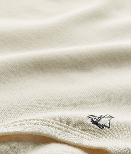 Body bebé maschio con colletto beige COQUILLE