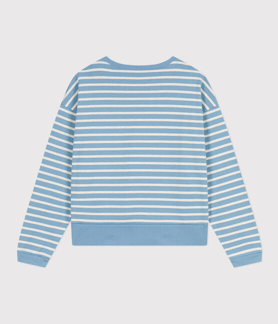 Marinière felpa in cotone Donna AZUL/ MONTELIMAR