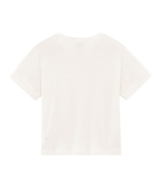 T-shirt a maniche corte bambina bianco MARSHMALLOW
