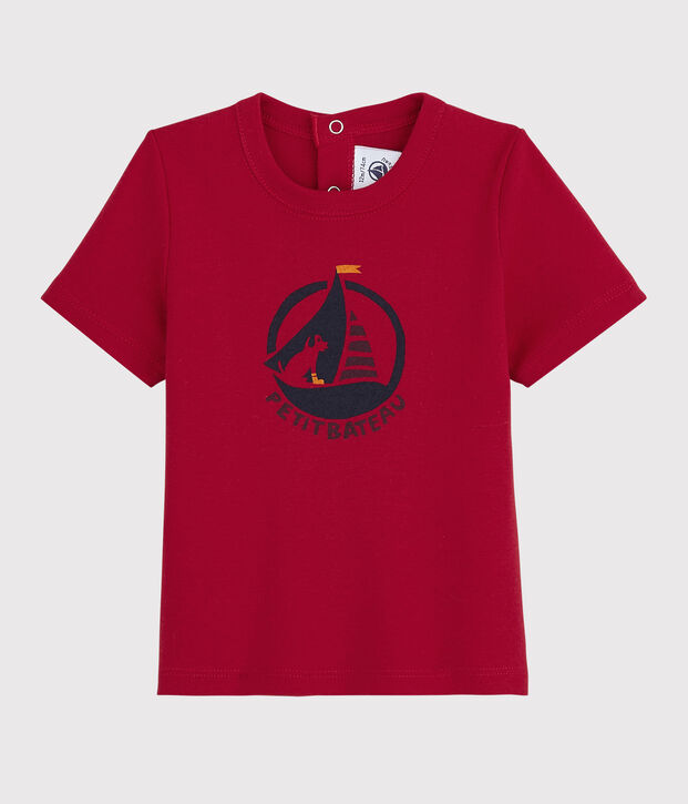 T-shirt a maniche corte da neonata rosso
