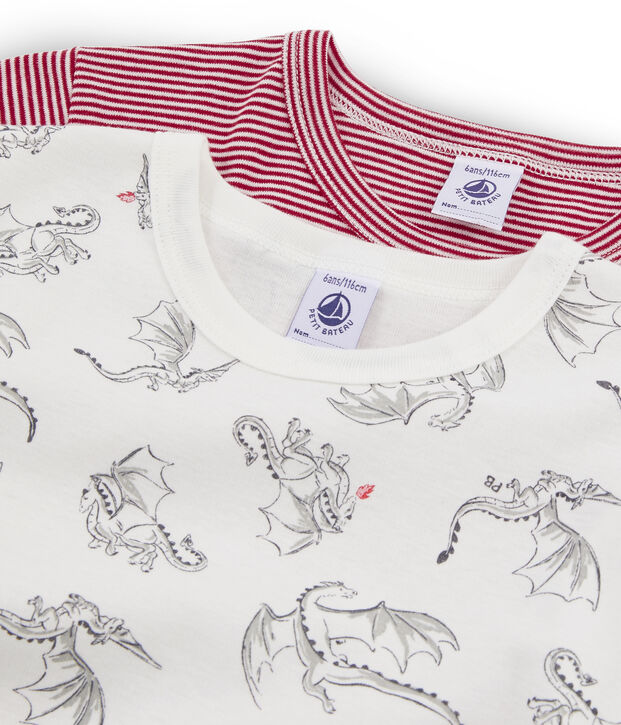 Duo t-shirt bambino maniche corte multicolore