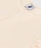 T-shirt a maniche corte in cotone bambina ecru AVALANCHE