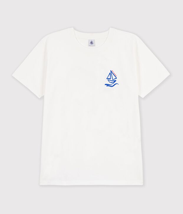 T-shirt a maniche corte in cotone tinta unita unisex bianco
