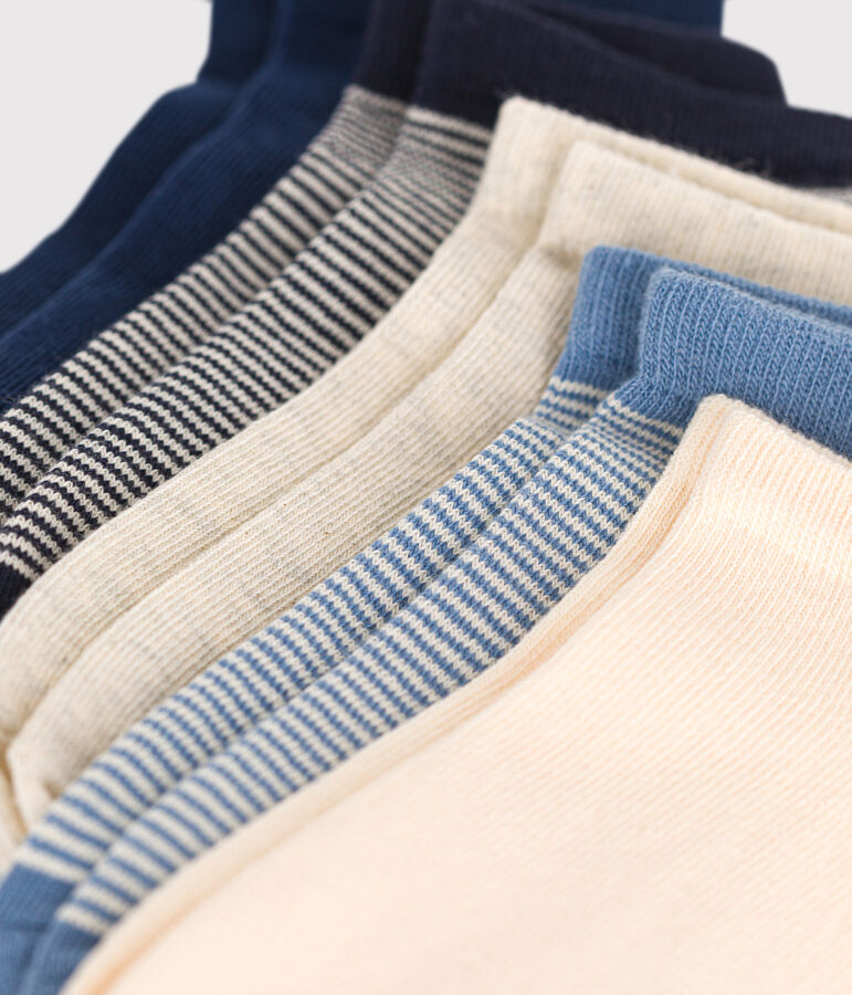 5 paia di calzini bambino in cotone millerighe multicolore