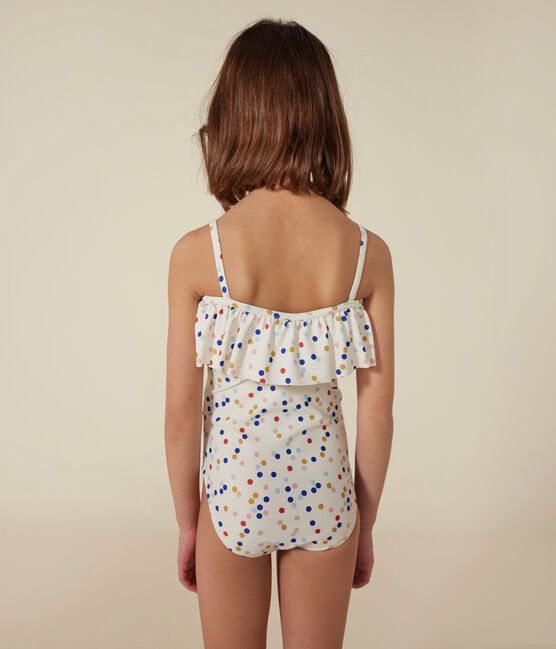 Costume da bagno intero con stampa bambina bianco MARSHMALLOW/bianco MULTICO